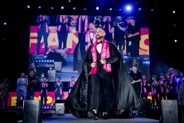 Celebration of the 19th Mr. Gay Spain Gala featuring MADO’s Keko Marcos during the pageant and musical show of the 19th Mr. Gay Spain Gala, on July 3, 2026, in Madrid, Spain. The event, one of the central and most popular highlights of the capital’s official LGBTIQ Pride festival program, takes place on the main stage in Plaza de Espana to select the new national representative, combining visibility for the community, the candidates’ stories of overcoming adversity, and live artistic performances. A Pé MADRID, Spain MADRID, Spain Spain Copyright: xA.xPÃ rezxMecax 7642740