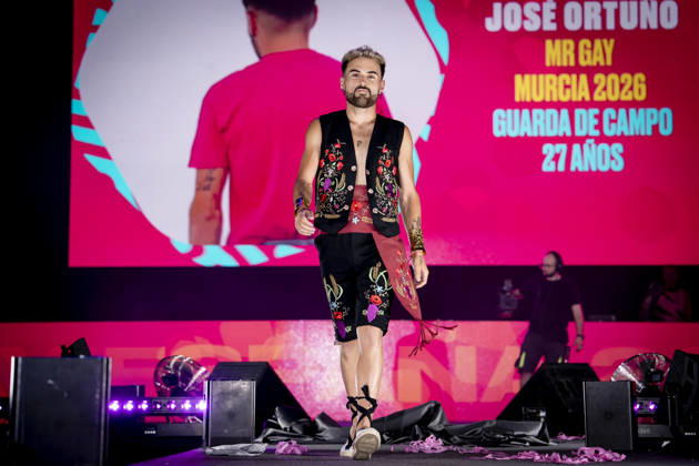 Celebration of the 19th Mr. Gay Spain Gala featuring MADO Pedro José Ortuno during the pageant and musical show of the 19th Mr. Gay Spain Gala, on July 3, 2026, in Madrid, Spain. The event, one of the central and most popular events in the capital’s official LGBTIQ Pride festival program, takes place on the main stage in Plaza de Espana to select the new national representative, combining visibility for the community, the candidates’ stories of overcoming adversity, and live artistic performances. A Pé MADRID, Spain MADRID, Spain Spain Copyright: xA.xPÃ rezxMecax 7642747