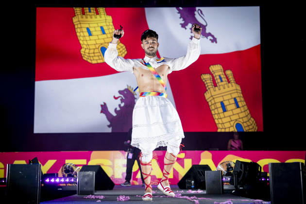 Celebration of the 19th Mr. Gay Spain Gala at MADO Víctor Manuel during the pageant and musical show for the 19th Mr. Gay Spain Gala, on July 3, 2026, in Madrid, Spain. The event—one of the central and most popular highlights of the capital’s official LGBTIQ Pride festival program—takes place on the main stage in Plaza de Espana to select the new national representative, combining the community’s visibility, the candidates’ stories of overcoming adversity, and live artistic performances. A Pé MADRID, Spain MADRID, Spain Spain  Copyright: xA.xPÃ rezxMecax 7642766