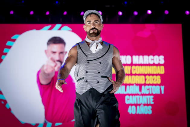 Celebration of the 19th Mr. Gay Spain Gala featuring MADO’s Keko Marcos during the pageant and musical show of the 19th Mr. Gay Spain Gala, on July 3, 2026, in Madrid, Spain. The event, one of the central and most popular events in the capital’s official LGBTIQ Pride festival program, takes place on the main stage in Plaza de Espana to select the new national representative, combining the community’s visibility, the candidates’ stories of overcoming adversity, and live artistic performances. A Pé MADRID, Spain MADRID, Spain Spain Copyright: xA.xPÃ rezxMecax 7642765