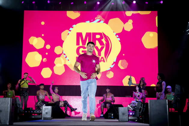 Celebration of the 19th Mr. Gay Spain Gala by MADO’s Kevin Carrera during the pageant and musical show for the 19th Mr. Gay Spain Gala, on July 3, 2026, in Madrid, Spain. The event, one of the central and most popular highlights of the capital’s official LGBTIQ Pride festival program, takes place on the main stage in Plaza de Espana to select the new national representative, combining visibility for the community, the candidates’ stories of overcoming adversity, and live artistic performances. A Pé MADRID, Spain MADRID, Spain Spain Copyright: xA.xPÃ rezxMecax 7642789