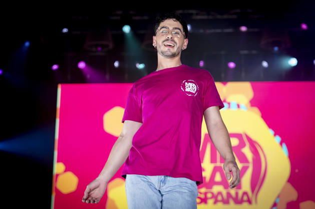 Celebration of the 19th Mr. Gay Spain Gala featuring MADO’s Jon Martínez during the pageant and musical show of the 19th Mr. Gay Spain Gala, on July 3, 2026, in Madrid, Spain. The event—one of the central and most popular highlights of the capital’s official LGBTIQ Pride festival program—takes place on the main stage in Plaza de Espana to select the new national representative, combining the community’s visibility, the candidates’ stories of overcoming adversity, and live artistic performances. A Pé MADRID Spain MADRID Spain Spain  Copyright: xA.xPÃ rezxMecax 7642787