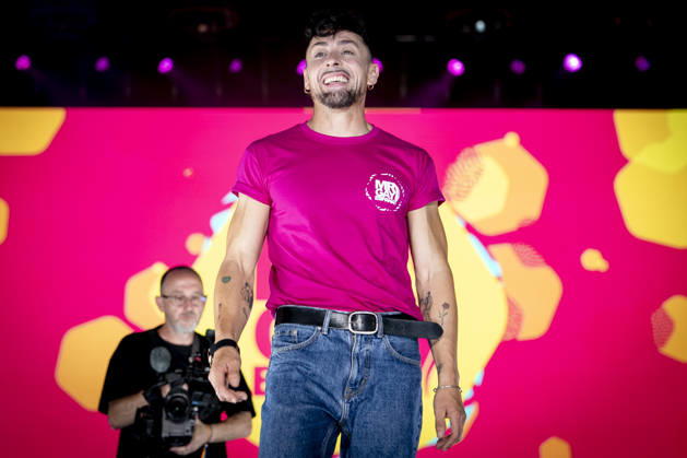 Celebration of the 19th Mr. Gay Spain Gala by MADO’s José María Uceda during the pageant and musical show for the 19th Mr. Gay Spain Gala, on July 3, 2026, in Madrid, Spain. The event, one of the central and most popular events in the capital’s official LGBTIQ Pride festival program, takes place on the main stage in Plaza de Espana to select the new national representative, combining visibility for the community, the candidates’ stories of overcoming adversity, and live artistic performances. A Pé MADRID, Spain MADRID, Spain Spain Copyright: xA.xPÃ rezxMecax 7642806