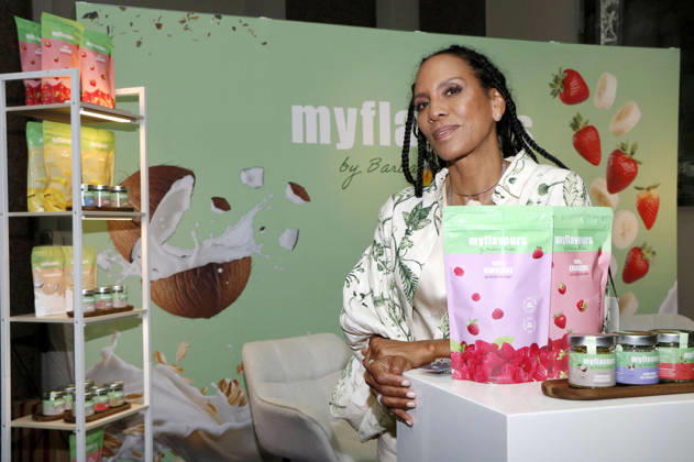 Barbara Becker beim Photocall zur Vorstellung ihrer neuen nachhaltigen Food-Marke MYFLAVOURS im Rahmen der VIP Beauty & Fashion Lounge im Hotel de Rome. Berlin, 03.07.2026