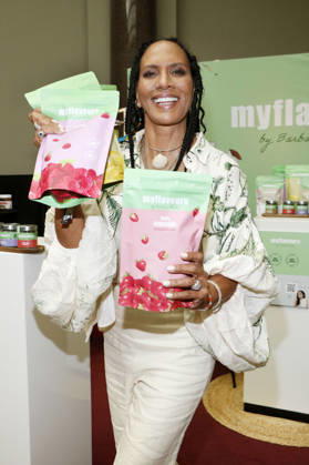 Barbara Becker beim Photocall zur Vorstellung ihrer neuen nachhaltigen Food-Marke MYFLAVOURS im Rahmen der VIP Beauty & Fashion Lounge im Hotel de Rome. Berlin, 03.07.2026