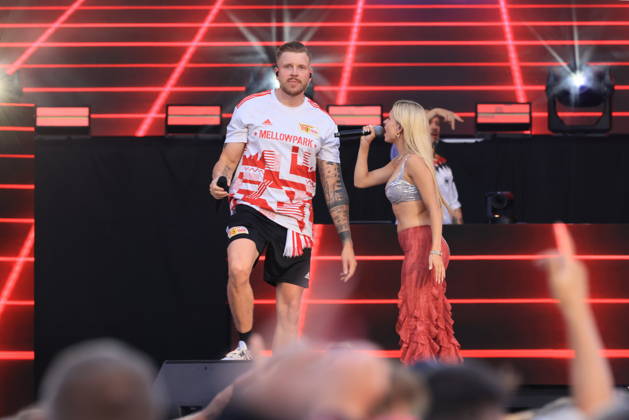 03.07.2026, Finch, Rapper, im Konzert live im Stadion Alte Försterei, Berlin, Musik, bürgerlich Nils Wehowsky, Berlin
