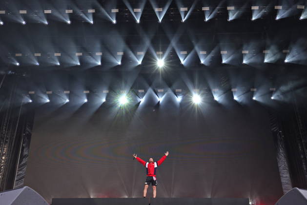 03.07.2026, Finch, Rapper, im Konzert live im Stadion Alte Försterei, Berlin, Musik, bürgerlich Nils Wehowsky, Berlin