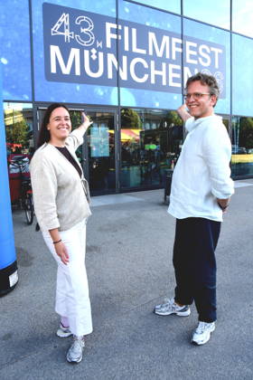 Julia Weigl Kuenstlerische Leiterin Christoph Groener Festivaldirektor Filmfest Muenchen Muenchen 04.07.2026 Hochschule fuer Fernsehen und Film 43 Filmfest Muenchen Muenchen Foerderpreis Neues Deutsches Kino Bernd-Eichinger-Platz Foto Muenchen