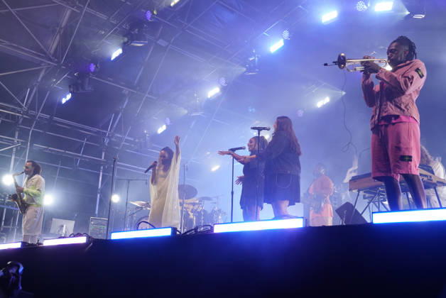 Ezra Collective and Leona Lewis perform at Love Supreme Jazz Festival, UK Glynde Place nr Lewes, East Sussex, UK, Love Supreme Jazz Festival 2026 on 3 July 2026 Ezra Collective with special guest Leona Lewis perform as headliners at Day 1 of Europe™s largest outdoor summer jazz festival. Band members include drummer and bandleader - Femi Koleoso, bassist - TJ Koleoso, keyboardist - Joe Armon-Jones trumpeter - Ife Ogunjobi, tenor saxophonist - James Mollison With Leona Lewis as special guest, Credit:Andy Sturmey Andrew Sturmey - B1114 Avalon United Kingdom, East Sussex, Glynde Place, Lewes Copyright: xAndyxSturmeyx xAndrewxSturmeyx-xB1114x xAvalonx 1114241520