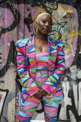 ABB HOERMANSEDER- Nikeata Thompson zu Gast auf der Marina Hoermanseder Runway Show Spring Summer 2027 bei der Fashion Week Berlin im Haus der Visionaere in Berlin am 03.07.2026 Berlin Deutschland