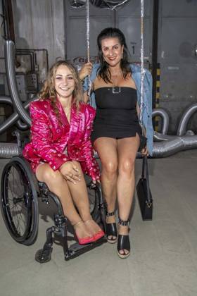 ABB HOERMANSEDER- Kristina Vogel und Stefanie Dettman zu Gast auf der Marina Hoermanseder Runway Show Spring Summer 2027 bei der Fashion Week Berlin im Haus der Visionaere in Berlin am 03.07.2026 Berlin Deutschland