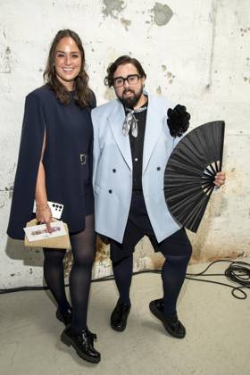 ABB HOERMANSEDER- Saskia Grimm und Steven Preisner zu Gast auf der Marina Hoermanseder Runway Show Spring Summer 2027 bei der Fashion Week Berlin im Haus der Visionaere in Berlin am 03.07.2026 Berlin Deutschland