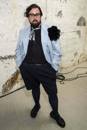 ABB HOERMANSEDER- Steven Preisner zu Gast auf der Marina Hoermanseder Runway Show Spring Summer 2027 bei der Fashion Week Berlin im Haus der Visionaere in Berlin am 03.07.2026 Berlin Deutschland