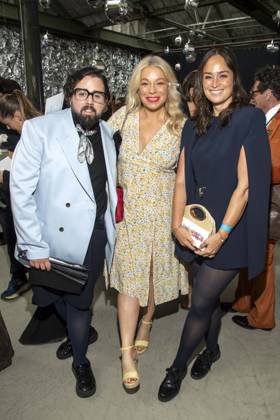 ABB HOERMANSEDER- Steven Preisner, Caterina Pogorzelski und Saskia Grimm zu Gast auf der Marina Hoermanseder Runway Show Spring Summer 2027 bei der Fashion Week Berlin im Haus der Visionaere in Berlin am 03.07.2026 Berlin Deutschland