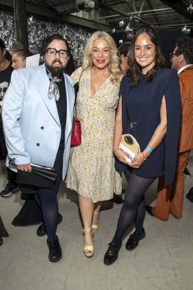 ABB HOERMANSEDER- Steven Preisner, Caterina Pogorzelski und Saskia Grimm zu Gast auf der Marina Hoermanseder Runway Show Spring Summer 2027 bei der Fashion Week Berlin im Haus der Visionaere in Berlin am 03.07.2026 Berlin Deutschland