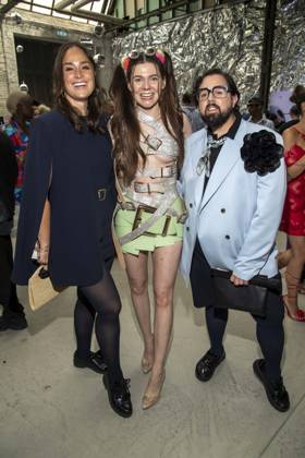ABB HOERMANSEDER- Saskia Grimm, Klaudia Giez und Steven Preisner zu Gast auf der Marina Hoermanseder Runway Show Spring Summer 2027 bei der Fashion Week Berlin im Haus der Visionaere in Berlin am 03.07.2026 Berlin Deutschland