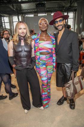 ABB HOERMANSEDER- Jack Strify, Nikeata Thompson und Massimo Sinato zu Gast auf der Marina Hoermanseder Runway Show Spring Summer 2027 bei der Fashion Week Berlin im Haus der Visionaere in Berlin am 03.07.2026 Berlin Deutschland