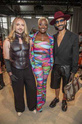 ABB HOERMANSEDER- Jack Strify, Nikeata Thompson und Massimo Sinato zu Gast auf der Marina Hoermanseder Runway Show Spring Summer 2027 bei der Fashion Week Berlin im Haus der Visionaere in Berlin am 03.07.2026 Berlin Deutschland