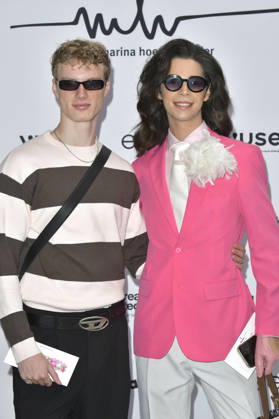 Luis Flügel und Alexavius Hill bei der Marina Hoermanseder Fashion Show auf der Berlin Fashion Week S S 2027 im Haus der Visionäre. Berlin, 03.07.2026