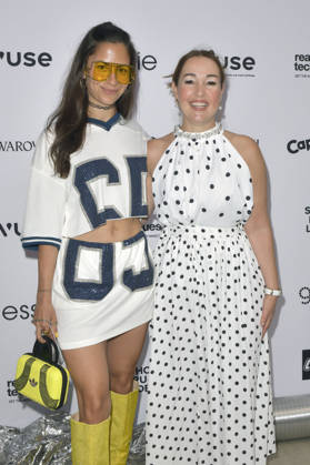 Zora Alber und Claudia Campus bei der Marina Hoermanseder Fashion Show auf der Berlin Fashion Week S S 2027 im Haus der Visionäre. Berlin, 03.07.2026