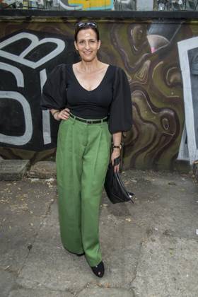 Mode, Berlin Fashion Week, Gäste der Kilian Kerner Modenschau ABB KERNER- Ulrike Frank zu Gast bei der Kilan Kerner SPRING SUMMER 2027 auf der Fashion Week in der Skaterhalle in Berlin am 03.07.2026 Berlin Deutschland