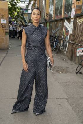 Mode, Berlin Fashion Week, Gäste der Kilian Kerner Modenschau ABB KERNER- Annabelle Mandeng zu Gast bei der Kilan Kerner SPRING SUMMER 2027 auf der Fashion Week in der Skaterhalle in Berlin am 03.07.2026 Berlin Deutschland