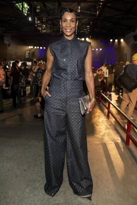 Mode, Berlin Fashion Week, Gäste der Kilian Kerner Modenschau ABB KERNER- Annabelle Mandeng zu Gast bei der Kilan Kerner SPRING SUMMER 2027 auf der Fashion Week in der Skaterhalle in Berlin am 03.07.2026 Berlin Deutschland