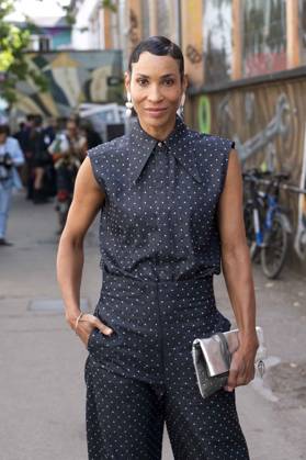 Mode, Berlin Fashion Week, Gäste der Kilian Kerner Modenschau ABB KERNER- Annabelle Mandeng zu Gast bei der Kilan Kerner SPRING SUMMER 2027 auf der Fashion Week in der Skaterhalle in Berlin am 03.07.2026 Berlin Deutschland