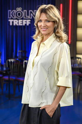 Ella Endlich bei der Aufzeichnung der WDR-Talkshow Kölner Treff im WDR Studio BS 3. Köln, 03.07.2026