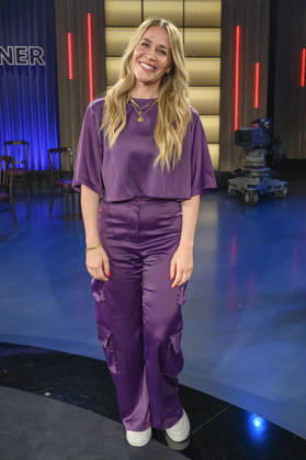 Sandra Sprünken bei der Aufzeichnung der WDR-Talkshow Kölner Treff im WDR Studio BS 3. Köln, 03.07.2026