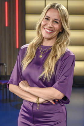 Sandra Sprünken bei der Aufzeichnung der WDR-Talkshow Kölner Treff im WDR Studio BS 3. Köln, 03.07.2026