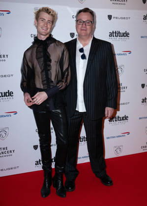Oliver Cole and Russell T Davies attends the Peugeot Attitude PRIDE Awards Europe 2026, supported by British Airways, at The Chancery Rosewood in London, England. UK. Friday 3rd July 2026. Copyright: xJamesxWarrenx PRIDE AWARDS EUROPE 202688