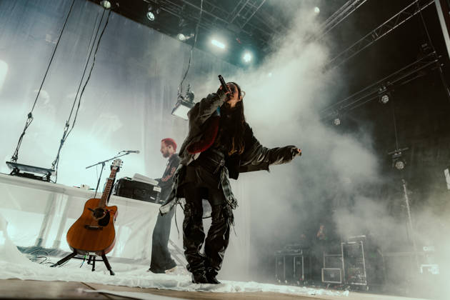 Oklou live at Roskilde Festival 2026 Roskilde, Denmark. 03rd, July 2026. The French singer and musician Oklou performs a live concert during the Danish music festival Roskilde Festival 2026 in Roskilde. Denmark, Roskilde  Copyright: xGonzalesxPhoto MathiasxKristensenx