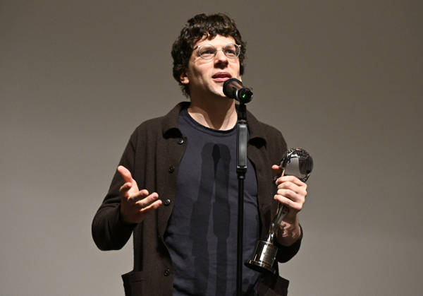 The 60th Karlovy Vary International Film Festival continued on its second day, in Karlovy Vary, Czech Republic, on July 4, 2026. American actor Jesse Eisenberg accepted the Festival President s Award and introduced the film The Double . (CTKxPhoto KaterinaxSulova) CTKPhotoP2026070403232  CTKPhotoP2026070403232