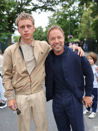 . 04 07 2026. London, United Kingdom. Actor Stephen Graham and his son Alfie arriving on day six of the Wimbledon Tennis Championships in London.  xStephenxLockx xi-Imagesx IIM-26882-0012