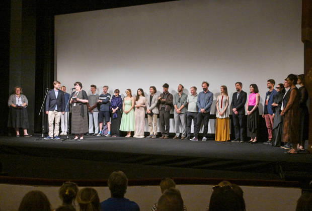 The 60th Karlovy Vary International Film Festival continued on its second day, in Karlovy Vary, Czech Republic, on July 4, 2026. A delegation of filmmakers premiered the film Gregorius, the Chosen One at the Municipal Theatre. (CTKxPhoto SlavomirxKubes) CTKPhotoP2026070403736  CTKPhotoP2026070403736