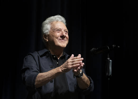 The 60th Karlovy Vary International Film Festival continued on its second day, in Karlovy Vary, Czech Republic, on July 4, 2026. American actor Dustin Hoffman introduced film The Graduate . (CTKxPhoto KaterinaxSulova) CTKPhotoP2026070404202  CTKPhotoP2026070404202