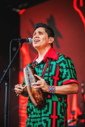 Los Mirlos live at Roskilde Festival 2026 Roskilde, Denmark. 04th, July 2026. The Peruvian cumbia band Los Mirlos performs a live concert during the Danish music festival Roskilde Festival 2026 in Roskilde. Denmark, Roskilde  Copyright: xGonzalesxPhoto ChristianxHjorthx