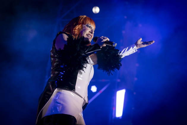 Loles León performs at MADO 2026. Loles León, Fran del Pino, and Yeyo Bayeyo will take the stage at Plaza Espana during MADO 2026 Madrid Pride on July 4, 2026, in Madrid, Spain. Loles León, alongside Fran del Pino and Yeyo Bayeyo, presents her new stage project *Qué ganas tengo*, a show brimming with music, humor, mischief, and plenty of swagger. A playful, fun, and proud performance designed to become the traveling soundtrack of Pride events, meant for singing, dancing, and celebrating alongside the entire LGBTQI+ community. A Pé MADRID, Spain MADRID, Spain Spain Copyright: xA.xPÃ rezxMecax 7645278