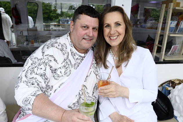 Matthias Maus und Manuela Schikorsky beim Diner en Blanc mit Bootsfahrt zum NYX Hotel Berlin Köpenick. Berlin, 04.07.2026