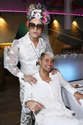 Julian F.M. Stoeckel und Marcell Damaschke beim Diner en Blanc mit Bootsfahrt zum NYX Hotel Berlin Köpenick. Berlin, 04.07.2026