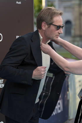 David Duchovny beim Photocall zur Verleihung des CineMerit Awards auf dem 43. Filmfest München 2026 in der Hochschule für Fernsehen und Film. München, 04.07.2026