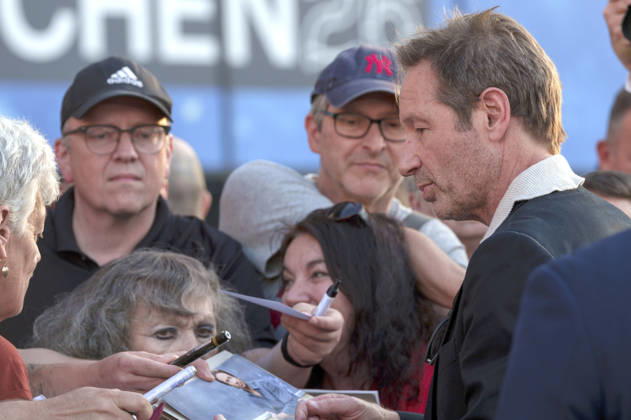 David Duchovny beim Photocall zur Verleihung des CineMerit Awards auf dem 43. Filmfest München 2026 in der Hochschule für Fernsehen und Film. München, 04.07.2026