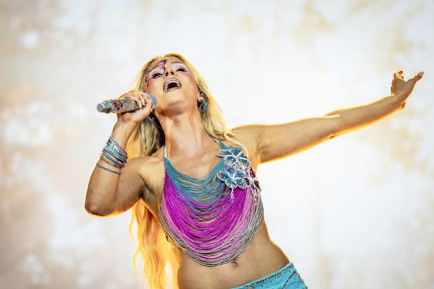 Roskilde Festival The Swedish singer Zara Larsson on the Orange Stage at Roskilde Festival, Denmark, Saturday, July 4, 2026. (Photo: Sebastian Elias Uth Ritzau Scanpix) , Denmark Copyright: SebastianxEliasxUthx spdk20260705-001101-L