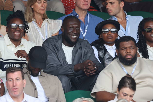 . 05 07 2026. London, United Kingdom. Stormzy in the crowd on Centre Court on day seven of the Wimbledon Tennis Championships in London .  xStephenxLockx xi-Imagesx IIM-26884-0028