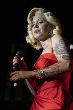 July 5, 2026, Madrid, Spain: Singer Mon Laferte performs during the MADO 2026 Festival at the Plaza de Espana in Madrid. Madrid Spain  - ZUMAs197 20260705_aaa_s197_076 Copyright: xAtilanoxGarciax