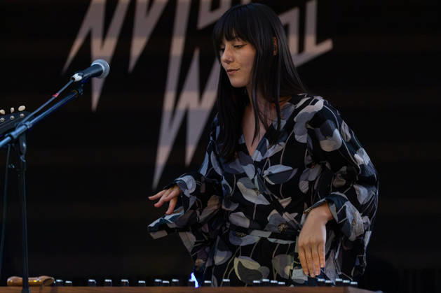 05.07.2026, Bellinzona, Parco Urbano, Nevermind Music Fest 2026: Monte Mai. AnaÃ¯s Schmid (lead vocals & synths) Bellinzona Parco Urbano Ticino Switzerland Copyright: xJustPictures.ch FrancescoxMinghettix jp-en-FrMi-_NG_0126