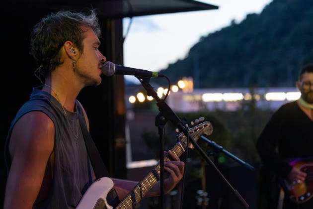 05.07.2026, Bellinzona, Parco Urbano, Nevermind Music Fest 2026: Monte Mai. Fabio Pinto (lead guitar & backing vocals) Bellinzona Parco Urbano Ticino Switzerland Copyright: xJustPictures.ch FrancescoxMinghettix jp-en-FrMi-_NG_0396
