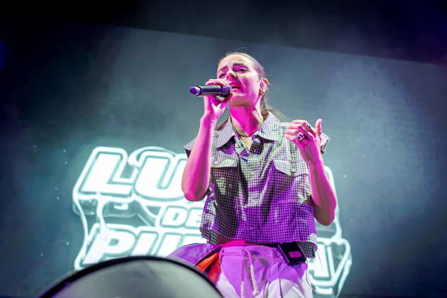 Lucía De la Puerta Performs at MADO 2026 Singer Lucía De la Puerta performs on stage at Plaza de las Reinas during MADO 2026 Madrid Pride on July 5, 2026, in Madrid, Spain. Lucía De la Puerta is an influencer, actress, singer, and medical school graduate. She describes herself as a mecatriz, went viral on TikTok, and has appeared in Netflix projects. She is an urban pop artist and a major advocate for LGBTQI+ visibility on social media. Diego Radamé Madrid, Spain Madrid, Spain Spain Copyright: xDiegoxRadamà sx 7647934