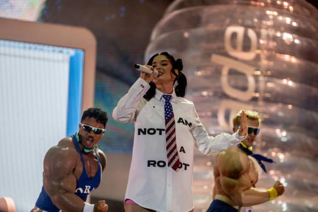 Katy Perry Concert at the Río Babel Festival Singer Katy Perry during a performance at the Miguel Ríos Auditorium on July 5, 2026, in Rivas Vaciamadrid, Madrid, Spain. This event is part of the Río Babel Festival, which also features performances by The Offspring, Amaia, and Bomba Estéreo, among others. Spain  Copyright: xRicardoxRubiox 7647961